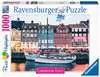 Skandinávie Kodaň, Dánsko 1000 dílků 2D Puzzle;Puzzle pro dospělé - Ravensburger