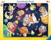 Zvířátka ve vesmíru 40 dílků 2D Puzzle;Dětské puzzle - Ravensburger