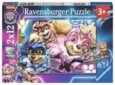 Tlapková patrola ve velkofilmu 2x12 dílků 2D Puzzle;Dětské puzzle - Ravensburger