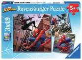Spiderman v akci 3x49 dílků 2D Puzzle;Dětské puzzle - Ravensburger