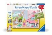 Královští kamarádi 2x12 dílků 2D Puzzle;Dětské puzzle - Ravensburger