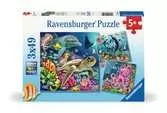 Život pod vodou 3x49 dílků 2D Puzzle;Dětské puzzle - Ravensburger