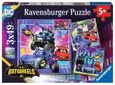 Batwheels 3x49 dílků 2D Puzzle;Dětské puzzle - Ravensburger