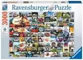 99 VW Bulli momentů 3000 dílků 2D Puzzle;Puzzle pro dospělé - Ravensburger