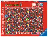Challenge Puzzle: Super Mario 1000 dílků 2D Puzzle;Puzzle pro dospělé - Ravensburger
