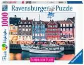 Skandinávie Kodaň, Dánsko 1000 dílků 2D Puzzle;Puzzle pro dospělé - Ravensburger