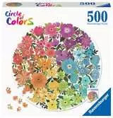Round puzzle Circle of colors Flowers Puzzels;Puzzels voor volwassenen - Ravensburger