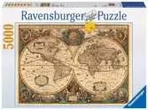 Stará mapa světa 5000 dílků 2D Puzzle;Puzzle pro dospělé - Ravensburger