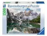 Jezero Braies, Itálie 1500 dílků 2D Puzzle;Puzzle pro dospělé - Ravensburger