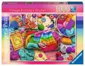 Vintage pletení a háčkování 1000 dílků 2D Puzzle;Puzzle pro dospělé - Ravensburger