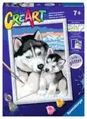 CreArt Serie D Classic - Huskies siberianos Juegos Creativos;CreArt Niños - Ravensburger