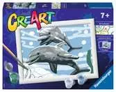 CreArt Veselí delfíni Kreativní a výtvarné hračky;CreArt Malování pro děti - Ravensburger