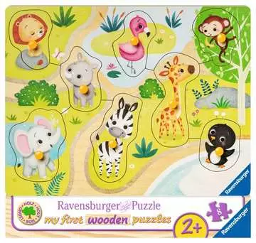 Zoo zvířata 8 dílků 2D Puzzle;Dětské puzzle - obrázek 1 - Ravensburger