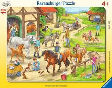 Na koňské farmě 40 dílků 2D Puzzle;Dětské puzzle - obrázek 1 - Ravensburger