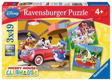 Mickey Klubík 3x49 dílků 2D Puzzle;Dětské puzzle - obrázek 1 - Ravensburger