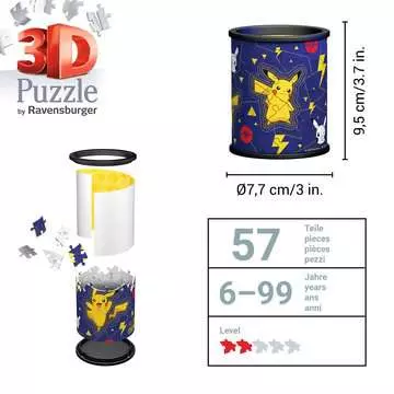 Stojan na tužky Pokémon 54 dílků 3D Puzzle;3D Puzzle Organizéry - obrázek 5 - Ravensburger