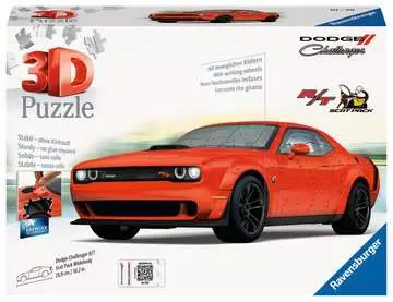 Dodge Challenger Scat Pack Red 3D Puzzle;Vehículos - imagen 1 - Ravensburger