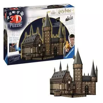 Hogwarts Castle – The Great Hall – Night Edition 3D Puzzle;Edificios - imagen 3 - Ravensburger