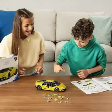 Lamborghini Huracán Evo žluté 108 dílků 3D Puzzle;3D Puzzle Vozidla - obrázek 4 - Ravensburger