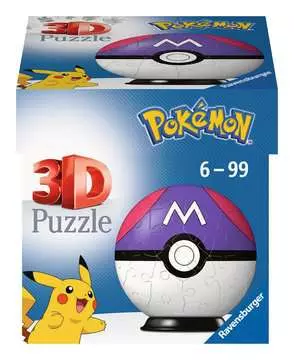Puzzle-Ball Pokémon: Master Ball 54 dílků 3D Puzzle;3D Puzzle-Balls - obrázek 1 - Ravensburger