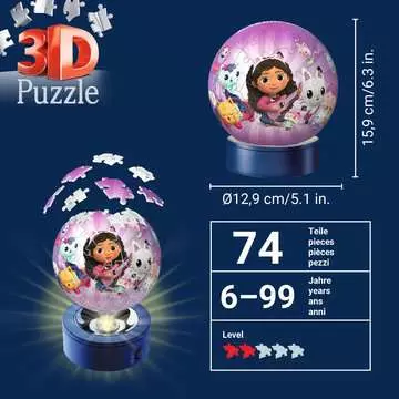 Gabby s Dollhouse 3D puzzels;3D Puzzle Ball - image 5 - Ravensburger