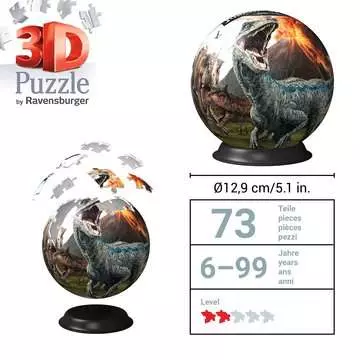 Jurassic World 2 3D puzzels;3D Puzzle Ball - image 5 - Ravensburger