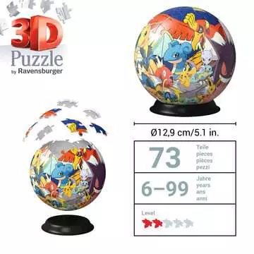 Puzzle-Ball Pokémon 72 dílků 3D Puzzle;3D Puzzle-Balls - obrázek 6 - Ravensburger