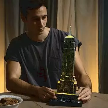 Empire State Building (Noční edice) 216 dílků 3D Puzzle;3D Puzzle Budovy - obrázek 14 - Ravensburger