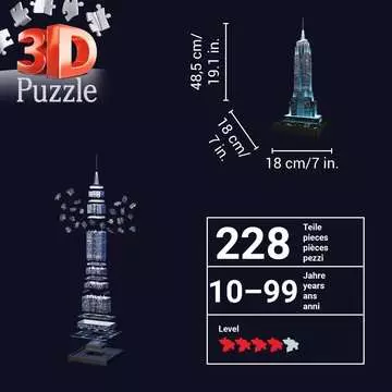 Empire State Building Night Edition 3D Puzzle;Edificios - imagen 15 - Ravensburger