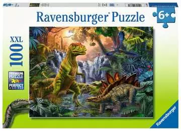V říši dinosaurů 100 dílků 2D Puzzle;Dětské puzzle - obrázek 1 - Ravensburger