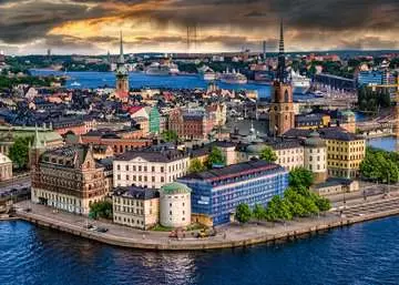 Skandinávie Stockholm, Švédsko 1000 dílků 2D Puzzle;Puzzle pro dospělé - obrázek 2 - Ravensburger