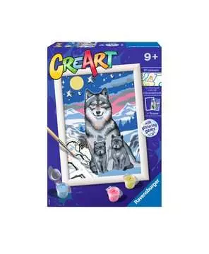CreArt Serie E - Lobos a la luz de la luna Juegos Creativos;CreArt Niños - imagen 1 - Ravensburger