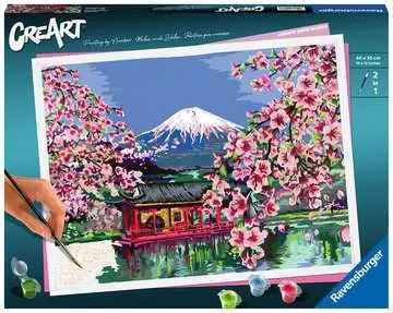 CreArt Japonské třešňové květy Kreativní a výtvarné hračky;CreArt Malování pro dospělé - obrázek 1 - Ravensburger