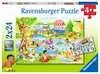 Swimming at the lake      2x24p Pussel;Barnpussel - Ravensburger