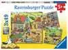 Viel los auf dem Bauernhof3x49p Puslespill;Barnepuslespill - Ravensburger