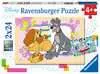 Disney s favorite puppies 2x24p Pussel;Barnpussel - Ravensburger