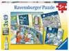 Auf Weltraummis.mit Tom   3x49p Pussel;Barnpussel - Ravensburger