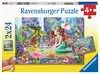 Zauberhafte Meerjungfr.   2x24p Puslespil;Puslespil for børn - Ravensburger