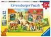 Šťastný den na statku 2x12 dílků 2D Puzzle;Dětské puzzle - Ravensburger