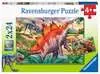 Puzzles 2x24 p - Mammouths et dinosaures Puzzle;Puzzle enfants - Ravensburger