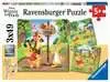 Disney: Medvídek Pú: Sportovní den 3x49 dílků 2D Puzzle;Dětské puzzle - Ravensburger