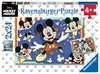 Disney: Mickey Mouse 2x24 dílků 2D Puzzle;Dětské puzzle - Ravensburger