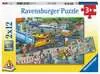 Stavební práce 3x6 dílků 2D Puzzle;Dětské puzzle - Ravensburger