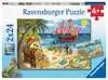 Piráti a mořské víly 2x24 dílků 2D Puzzle;Dětské puzzle - Ravensburger