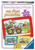 Graafmachine, tractor en kiepauto / Excavateur, tracteur et chargeur à bascule Puzzels;Puzzels voor kinderen - Ravensburger