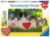 Puzzle dla dzieci 2D: Kotki 2x24 elementy Puzzle;Puzzle dla dzieci - Ravensburger
