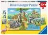 WITAMY W ZOO 2X24 EL Puzzle;Puzzle dla dzieci - Ravensburger