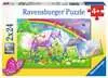 Chevaux et papillons mult.2x24p Puzzles;Puzzles pour enfants - Ravensburger