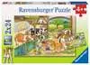 Den na farmě 2x24 dílků 2D Puzzle;Dětské puzzle - Ravensburger