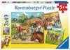 DZIEŃ W STADNINIE KONI 3X49 EL. Puzzle;Puzzle dla dzieci - Ravensburger